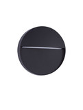 Nova Luce LED Außen-Wandleuchte Toby 3W warmweiss 3000K IP54 salzwasserfest Schwarz Aluminium Ø11cm 9030813