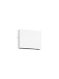 Nova Luce LED Außen-Wandleuchte Tick 4W warmweiss 3000K IP54 salzwasserfest Weiß Aluminium 11,5x9cm 9030816