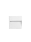 Nova Luce LED Außen-Wandleuchte Nectar 3W warmweiss 3000K IP65 salzwasserfest Weiß Aluminium 11x11cm 9030841