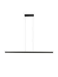 Nova Luce LED Pendelleuchte Deos dimmbar 25W warmweiss 3000K Schwarz Aluminium 159x3cm 9030896