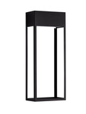 Nova Luce LED Außen-Wandleuchte Moby 20W warmweiss 3000K IP65 salzwasserfest Schwarz Aluminium Edelstahl 40x16cm 9030900