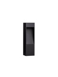 Nova Luce LED Sockelleuchte Maddi 7W warmweiss 3000K IP65 salzwasserfest Schwarz Aluminium 30cm 9030903