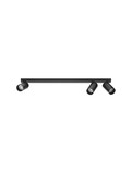 Nova Luce Deckenleuchte Oso schwenkbar 3-flammig 3xGU10 Schwarz Aluminium 70x8cm 9030912