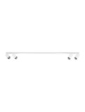Nova Luce Deckenleuchte Oso schwenkbar 4-flammig 4xGU10 Weiß Aluminium 120x8cm 9030915