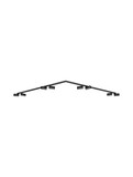Nova Luce Deckenleuchte Oso schwenkbar 8-flammig 8xGU10 Schwarz Aluminium 300x8cm 9030918