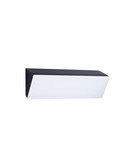 Nova Luce LED Außen-Wandleuchte Keen 41W warmweiss 3000K IP65 salzwasserfest Anthrazit Aluminium 60x18cm 9030946