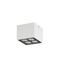 Nova Luce LED Außen-Deckenleuchte Jax 8W warmweiss 3000K IP54 salzwasserfest Weiß Aluminium 8x8cm 9030948
