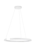Nova Luce LED Pendelleuchte Greamy dimmbar 30W warmweiss 3000K Weiß Aluminium Ø65cm 9030953