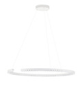 Nova Luce LED Pendelleuchte Greamy dimmbar 43W warmweiss 3000K Weiß Aluminium Ø85cm 9030957