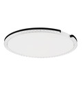Nova Luce LED Deckenleuchte Greamy dimmbar 30W warmweiss 3000K Schwarz Aluminium Ø65cm 9030965