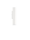 Nova Luce LED Außen-Wandleuchte Torrin 3W warmweiss 3000K IP65 salzwasserfest Weiß Aluminium Ø4,5cm 9050716