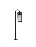 Nova Luce LED Wegeleuchte Motley 9W warmweiss 3000K IP65 salzwasserfest Schwarz Aluminium 70cm 9060232