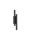 Nova Luce LED Wandleuchte Paron 15W warmweiss 3000K Schwarz Aluminium 38x7cm 9060237
