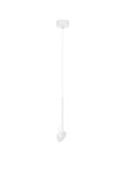 Nova Luce LED Pendelleuchte Ola schwenkbar 4W warmweiss 3000K Weiß Aluminium Ø8cm 9060252