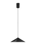 Nova Luce LED Pendelleuchte Lui 12W warmweiss 3000K Schwarz Stahl Aluminium Ø40cm 9060253