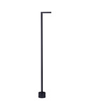 Nova Luce LED Wegeleuchte Pipe 4W warmweiss 3000K IP65 salzwasserfest Schwarz Aluminium 95cm 9060261