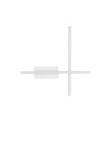Nova Luce LED Wandleuchte Quam dimmbar 14W warmweiss 3200K Weiß Stahl Aluminium 41x41cm 9081815