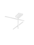 Nova Luce LED Deckenleuchte Antama dimmbar 25W warmweiss 3200K Weiß Stahl Aluminium 51x51cm 9081833