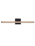 Nova Luce LED Wandleuchte Lios 8W warmweiss 3000K Champagnergold Schwarz Aluminium 62x10cm 9088110