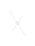 Nova Luce LED Wandleuchte Akro dimmbar 16W CCT warm-/neutralweiss 2700/3000/4000K Weiß Aluminium 60x35cm 9088117