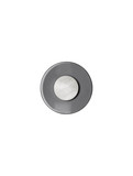 Nova Luce LED Wandleuchte Esti 17W warmweiss 3000K Rauchgrau Nickel matt Glas Aluminium Ø32cm 9088129