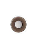 Nova Luce LED Wandleuchte Esti 17W warmweiss 3000K Dunkelbraun Nickel matt Glas Aluminium Ø32cm 9088130