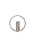 Nova Luce LED Wandleuchte Tilia 10W CCT warm-/neutralweiss 2700/3000/4000K Nickel matt Aluminium Ø22cm 9088135