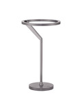 Nova Luce LED Tischleuchte Tilia dimmbar 16W warmweiss 3000K Nickel matt Aluminium Ø22cm 9088141