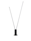 Nova Luce LED Stehleuchte Kimolia 49W warmweiss 3000K Schwarz Aluminium 181cm 9088145
