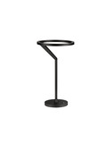 Nova Luce LED Tischleuchte Tilia dimmbar 16W warmweiss 3000K Schwarz Aluminium Ø22cm 9088149