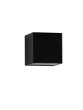 Nova Luce LED Außen-Wandleuchte Rob 11W warmweiss 3000K IP54 salzwasserfest Schwarz Aluminium 12x12cm 9136409