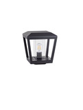 Nova Luce Sockelleuchte Opu E27 IP54 salzwasserfest Anthrazit Aluminium 26cm 9136449