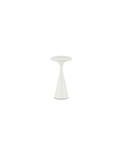 Nova Luce LED Akku-Tischleuchte Grigio dimmbar 2W CCT extra-warm-/warmweiss 2200/2700/3000K IP54 Weiß Aluminium Ø10cm 9136453