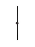 Nova Luce LED Wandleuchte Cretel 15W warmweiss 3000K IP44 Schwarz Aluminium 90x8cm 9172871