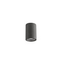 Nova Luce Außen-Wandleuchte Par GU10 IP65 salzwasserfest Schwarz Beton Ø9cm 9186181