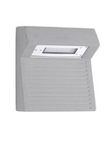 Nova Luce LED Außen-Wandleuchte Moris 8W warmweiss 3000K IP65 salzwasserfest Grau Beton 21,5x20cm 9186703
