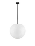 Nova Luce Außen-Pendelleuchte Moon E27 IP65 salzwasserfest Weiß Ø50cm 9186712