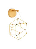 Nova Luce LED Pendelleuchte Nebula 6W warmweiss 3000K Gold Aluminium Kupfer 23x17cm 9186903