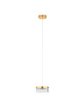Nova Luce LED Pendelleuchte Bion 6W warmweiss 3000K Messinggold Metall Ø15cm 9186941