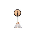 Nova Luce LED Wandleuchte Paluz 7W warmweiss 3000K Roségold Schwarz Metall Ø10,5cm 9186962