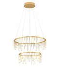 Nova Luce LED Pendelleuchte Stellar dimmbar 41W warmweiss 3000K Gold Aluminium Kupfer Ø65cm 9186968