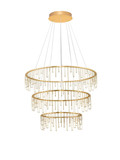 Nova Luce LED Pendelleuchte Stellar dimmbar 72W warmweiss 3000K Gold Aluminium Kupfer Ø80cm 9186970