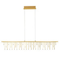 Nova Luce LED Pendelleuchte Stellar dimmbar 17W warmweiss 3000K Gold Aluminium Kupfer 120x8cm 9186972