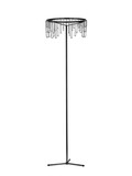Nova Luce LED Stehleuchte Stellar dimmbar 17W warmweiss 3000K Schwarz Chrom Aluminium 140cm 9186983