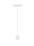Nova Luce LED Stehleuchte Vetro 33W warmweiss 3000K Weiß Aluminium 136cm 9223418
