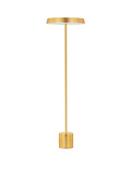 Nova Luce LED Stehleuchte Vetro 33W warmweiss 3000K Gold Aluminium 136cm 9223420