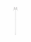 Nova Luce LED Deckenleuchte Stilvi schwenkbar 4W warmweiss 3000K Weiß Aluminium Ø5x44cm 9232146