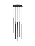 Nova Luce LED Pendelleuchte Stilvi 41W warmweiss 3000K Schwarz Aluminium Ø40cm 9232153