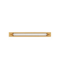 Nova Luce LED Wandleuchte Fasko 16W warmweiss 3000K IP44 Messinggold Glas Metall 80x9,5cm 9236299