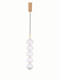 Nova Luce LED Pendelleuchte Klelia dimmbar 30W warmweiss 3000K Messinggold Metall Ø15cm 9236393
